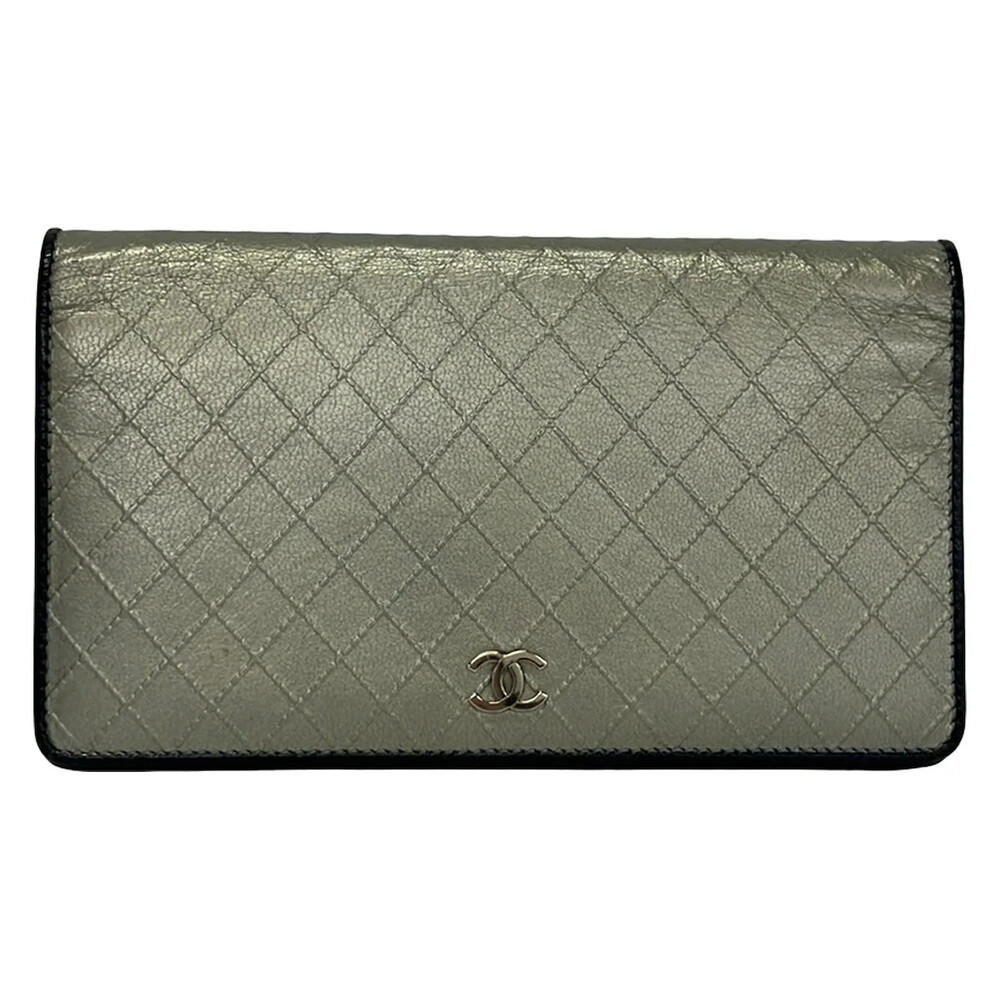 Chanel Bicolore Silver Leather Long #364262C68B